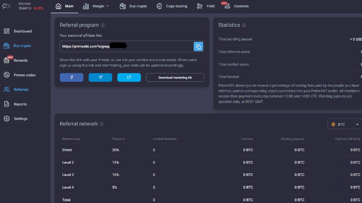 PrimeXBT: Earn a Passive Income Through Referrals