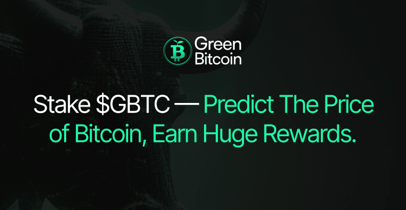 Green Bitcoin Wows Investors With Its Predict-To-Earn Rewards Mechanism, Presale Tops $1 Million